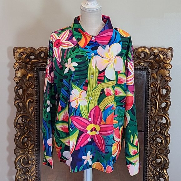 Jammy Job Colorful Botton down Shirt Size XXL - Picture 1 of 9